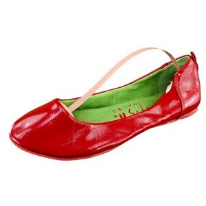 Blowfish Womens Flat Size 8 Red Synthetic Round Toe‎ Lightweight Casual Shoe